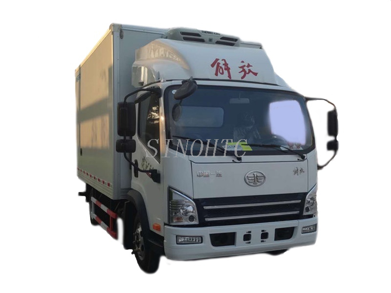 High-end THERMO KING/ CARRIER Cooling Freezing Unit FAW Refrigerated Truck
